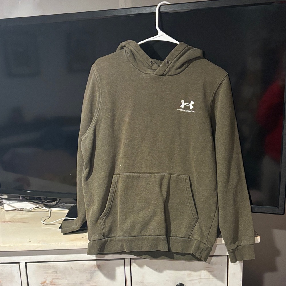 Under Armour Men's Olive Green Crewneck Hoodie